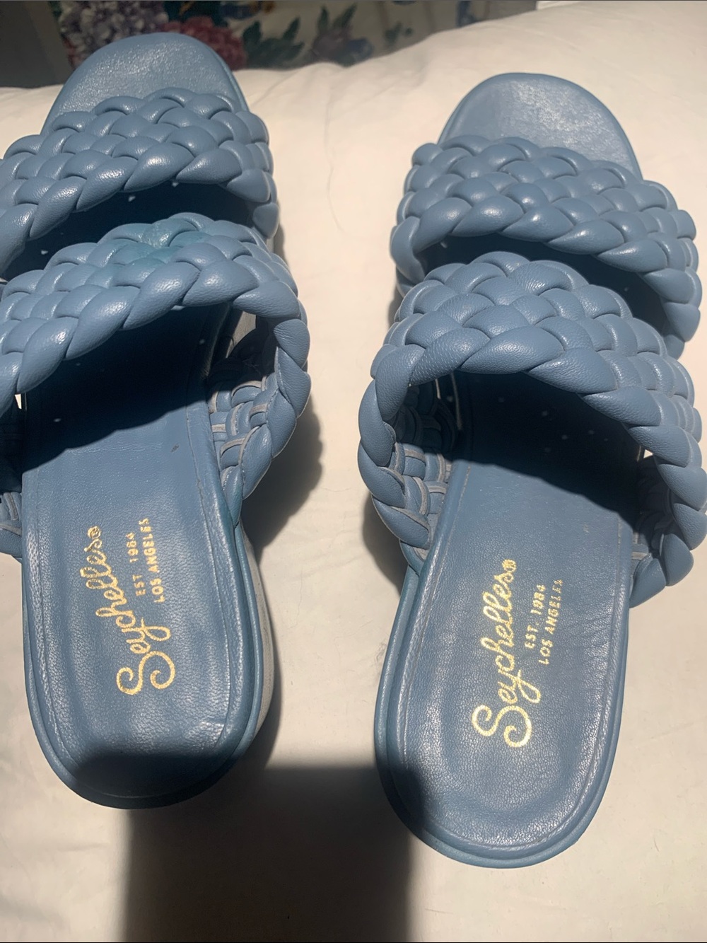 Seychelles Braided Double-Strap Slide Sandals —